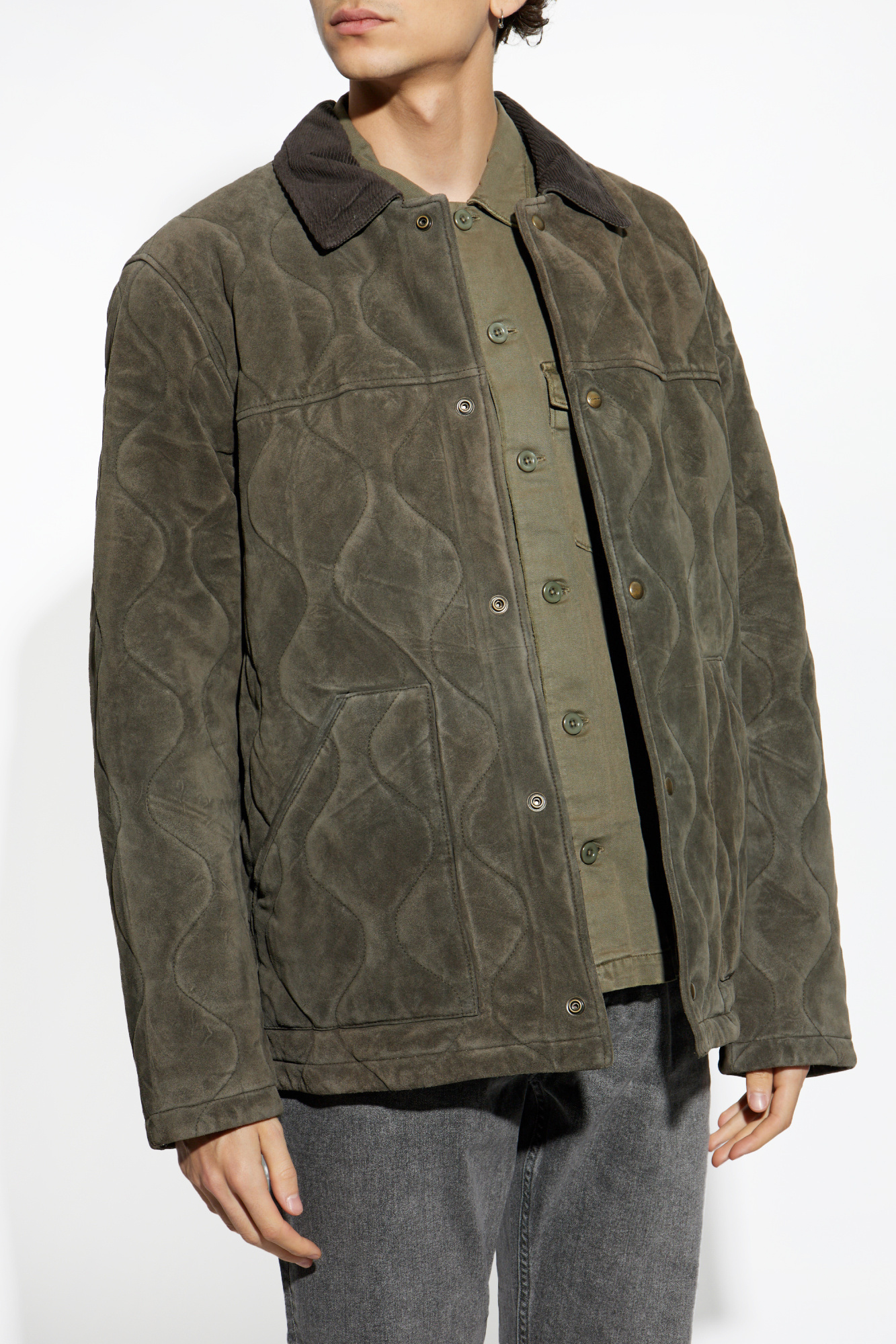 SETUP-EXE☆STUDDED SUEDE JACKET STUDDED SUEDE JACKET BROWN - SETUP EXE | 60% - Asian Fashion